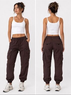 Urban Outfitters Standard Cloth Brown Unisex Cargo Jogger Pants Small